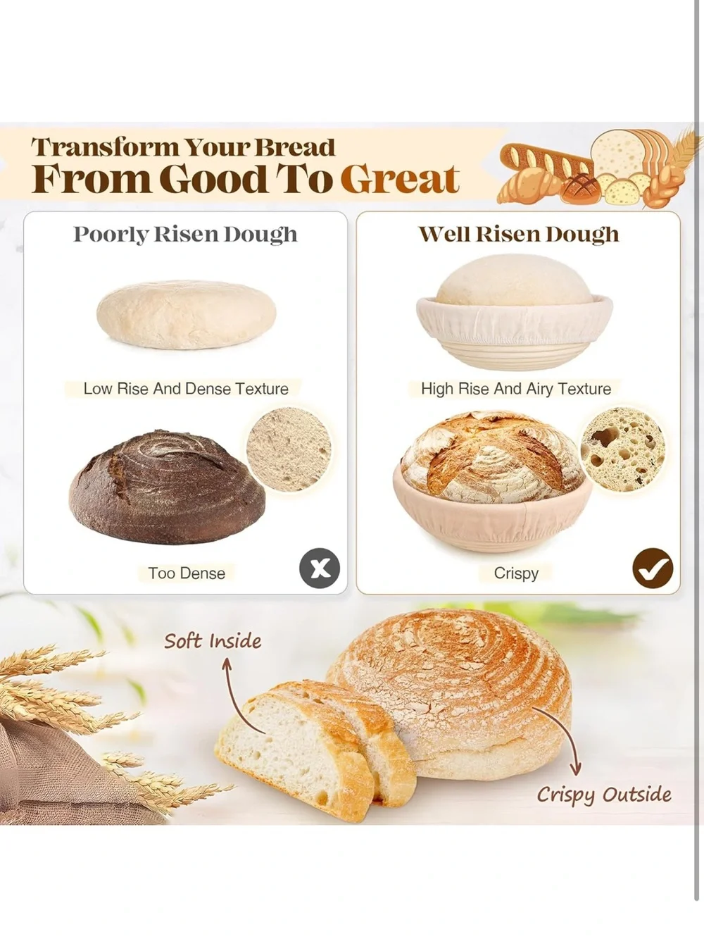sourdough bread baking supplies sourdough starter kit bread proofing basket